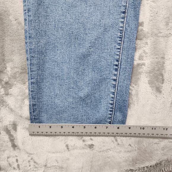 Lands End Jeans Womens 22W Blue Recover High Rise Straight Ankle Crop Raw Hem - Picture 16 of 16